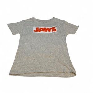 Gray JAWS the movie Graphic short sleeve T-Shirt
